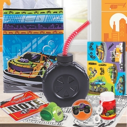 *Cars and Trucks Tote Bag with Toys